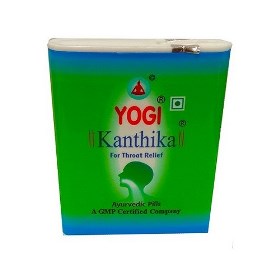 Гранулы Йоги Кантика от ангины и боли в горле и свежего дыхания 140 гранул Yogi Kanthika Индия